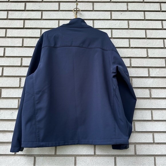 TUMI T-Tech Navy Blue Softshell Jacket XXL TT-0012 Zip Pockets Performance - Picture 11 of 14